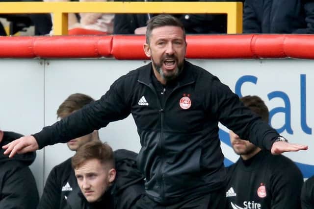 Aberdeen manager Derek McInnes is wanted by Rangers. Picture: PA