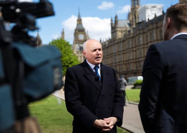 Tory MP Iain Duncan Smith has asked for an apology. Photograph: Getty Images