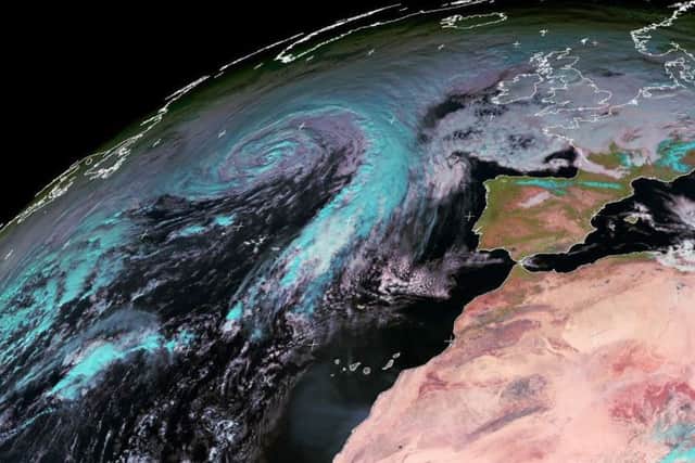 Storm Caroline at 15:00 on 5 Decemember. Picture: University of Dundee