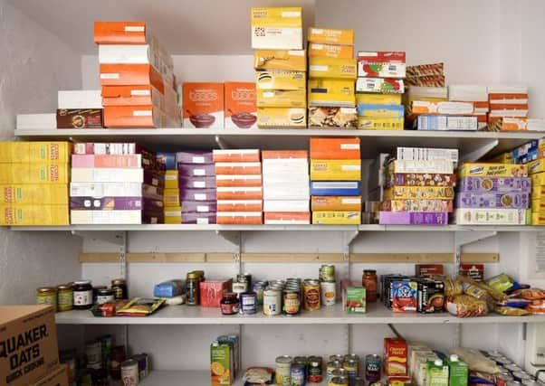 A foodbank in Coatbridge was raided overnight