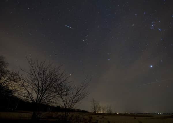 The Geminids are one of the bright meteor showers in the celestial calendar, due to their rocky composition. Picture: Getty