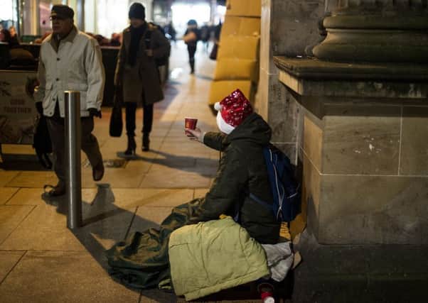 Shelter, Crisis and the Salvation Army work to help the homeless.