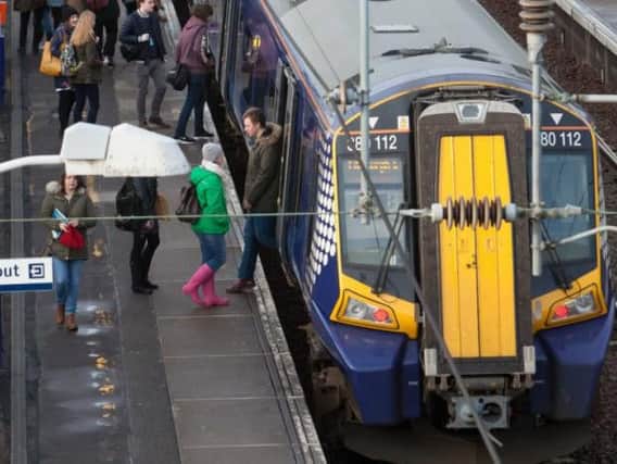 Two Class 380 trains will launch electric services on the Edinburgh-Glasgow main line. Picture: Toby Williams