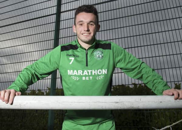 Hibernian's John McGinn says that games like Sunday's Premiership clash against Celtic bring out the best in him. Picture: Craig Foy/SNS