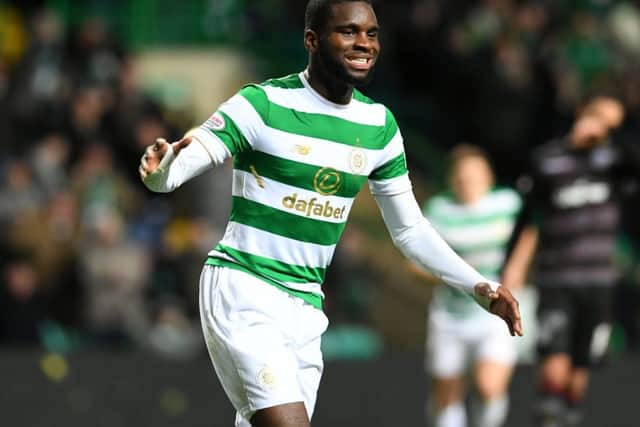 Odsonne Edouard scored a hat-trick against Motherwell and has impressed Brendan Rodgers in training. Picture: Craig Foy/SNS