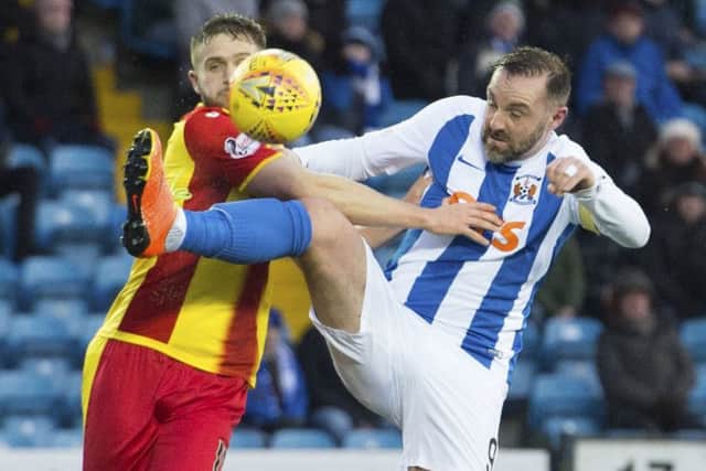 Kris Boyd, right, grabbed a double in the victory. Picture: SNS