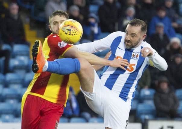 Kris Boyd, right, grabbed a double in the victory. Picture: SNS