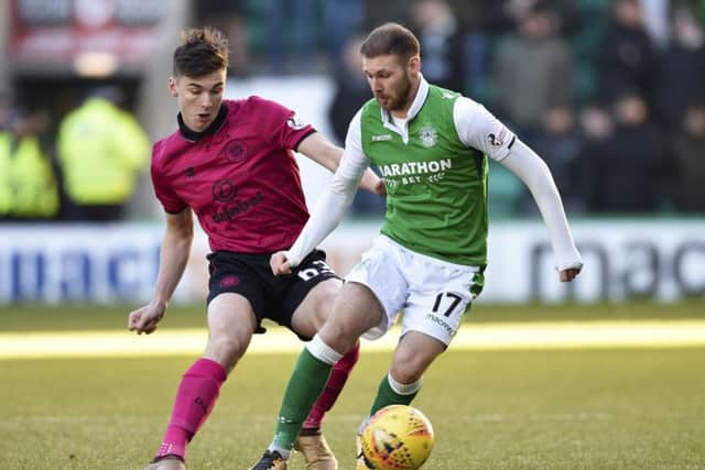 Martin Boyle put in a man of the match performance in Hibs' 2-2 with Celtic at Easter Road. Picture: Rob Casey/SNS