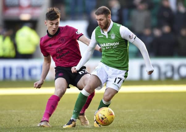 Martin Boyle put in a man of the match performance in Hibs' 2-2 with Celtic at Easter Road. Picture: Rob Casey/SNS