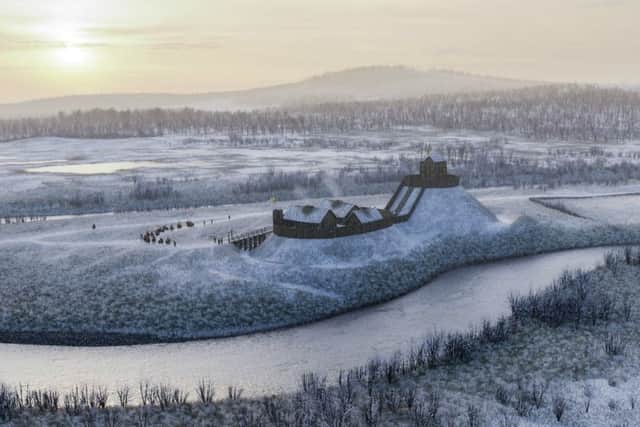 A visualisation of the Bass of Inverurie from the North East. PIC: Bob Marshall.