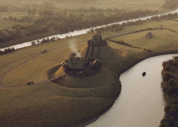The visualisation of the 12th Century Bass of Inverurie. PIC: Bob Marshall.