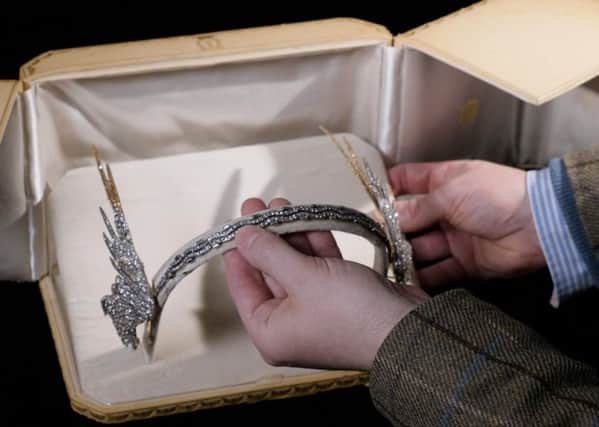 The winged tiara will go on display at the V&A Dundee