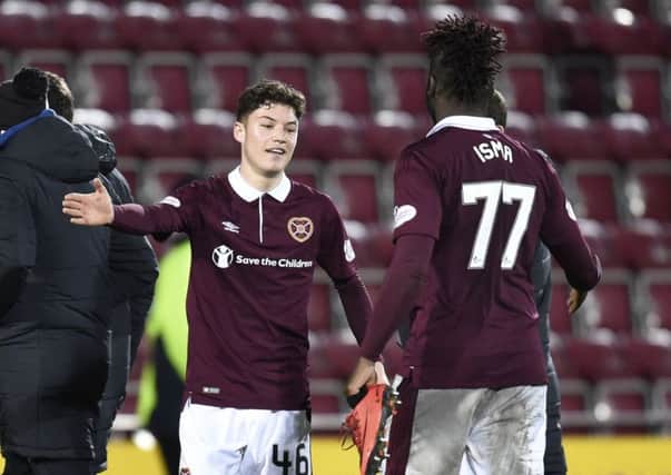 Hearts' 16-year-old midfielder Anthony McDonald made a winning debut against Dundee. Picture: Rob Casey/SNS