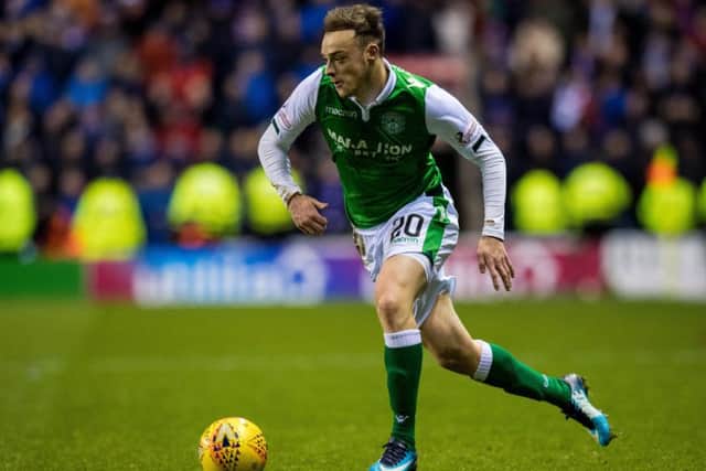 Brandon Barker hit both posts and fired just over during his second half appearance as a substitute. Picture: SNS Group