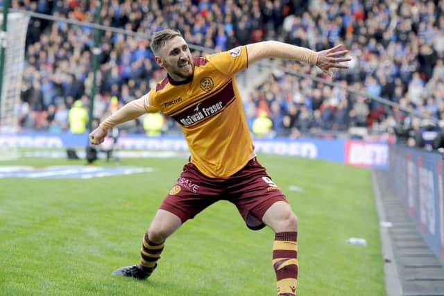 Louis Moult helped Motherwell reach this season's Betfred Cup final. Picture: Michael Gillen