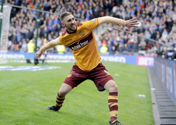 Louis Moult helped Motherwell reach this season's Betfred Cup final. Picture: Michael Gillen