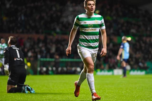 Celtic's James Forrest has scored 11 goals already this season, his best ever haul. Picture: Craig Williamson/SNS