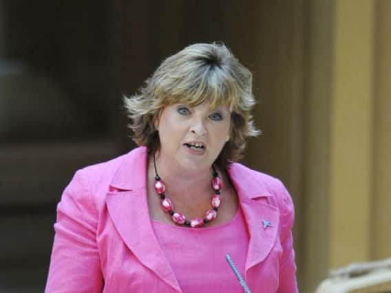 Culture secretary Fiona Hyslop says the government has been 'working relentlessly' to mitigate Creative Scotland's decline in lottery income.