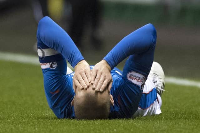 Kenny Miller injured his hamstring in the victory over Hibs. Picture: SNS