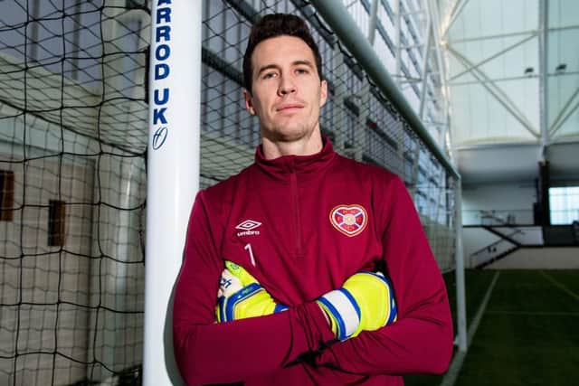 Goalkeeper Jon McLaughlin has kept cleans sheets in Hearts' last two games. Picture: Ross Parker/SNS