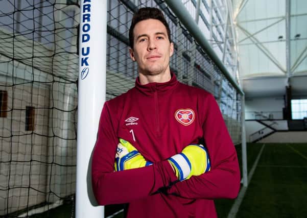 Goalkeeper Jon McLaughlin has kept cleans sheets in Hearts' last two games. Picture: Ross Parker/SNS