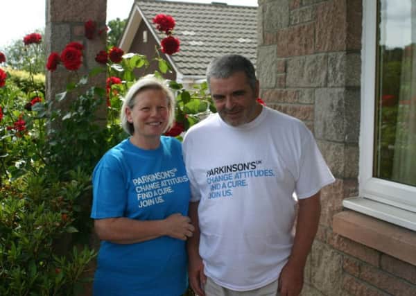 Joy Milne with her husband Les, who suffered from Parkinsons before his death in 2015