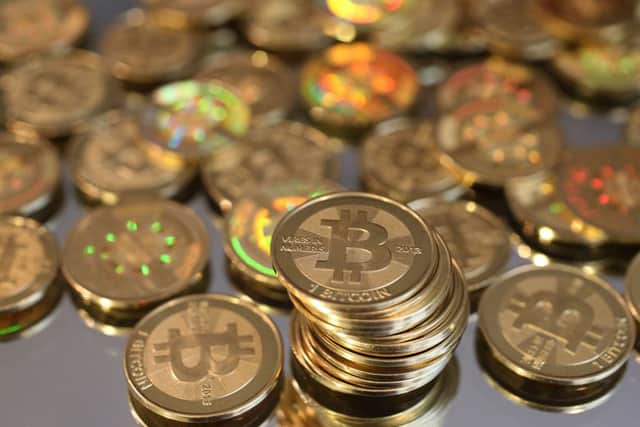 "Bitcoins". (Photo by George Frey/Getty Images)