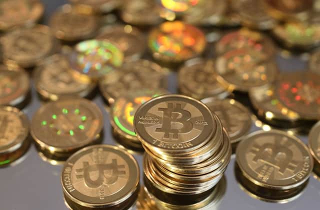 "Bitcoins". (Photo by George Frey/Getty Images)