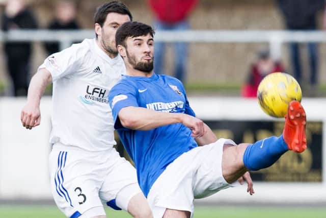 Montrose's Andrew Steeves completed the 3-0 win over Elgin City. Picture: SNS/Kenny Smith