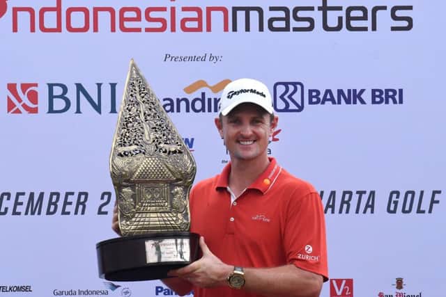 Justin Rose won in Jakarta with a 29-under-par aggregate. Picture: AFP/Getty Images