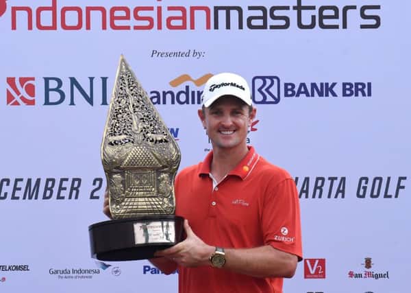 Justin Rose won in Jakarta with a 29-under-par aggregate. Picture: AFP/Getty Images
