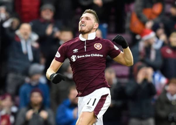 Man of the match David Milinkovic scored two and grabbed as assist as Hearts dismantled Celtic. Picture: PA