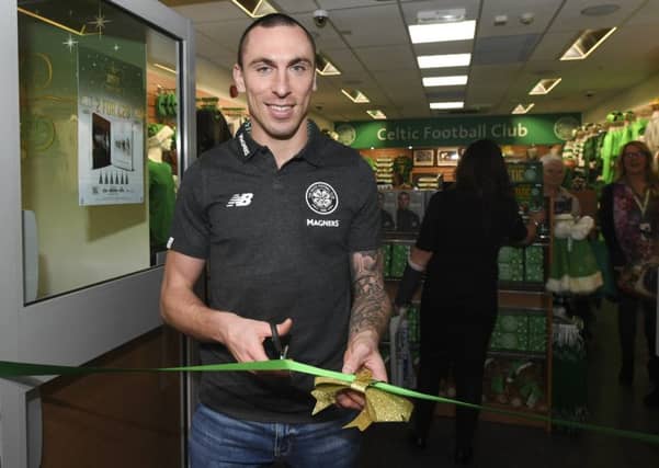 Scott Brown at the new Celtic store in Livingston. Picture: Craig Williamson/SNS
