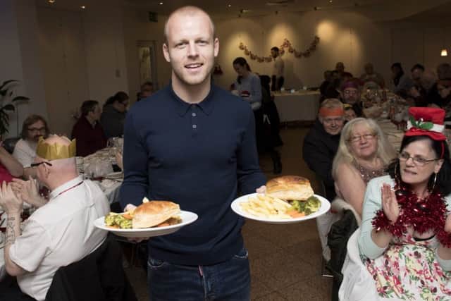 Steven Naismith teams up with Glasgow charity Loaves & Fishes, an organisation that helps the city's homeless and operates a food bank. Picture: SNS Group