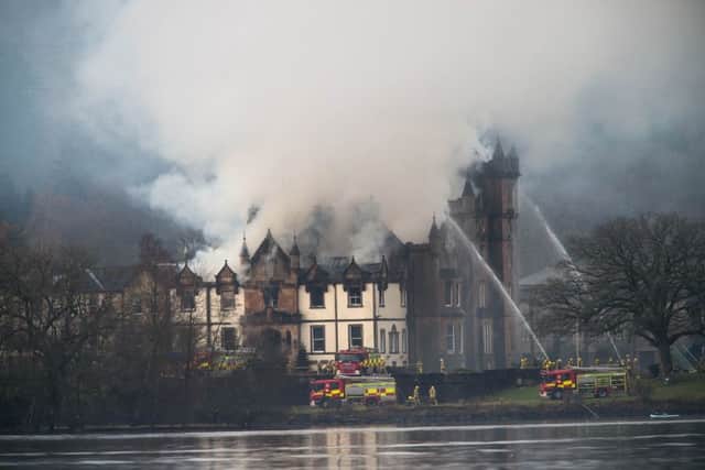Cameron House has been extensively damaged in the blaze. Picture: Wattie Cheung