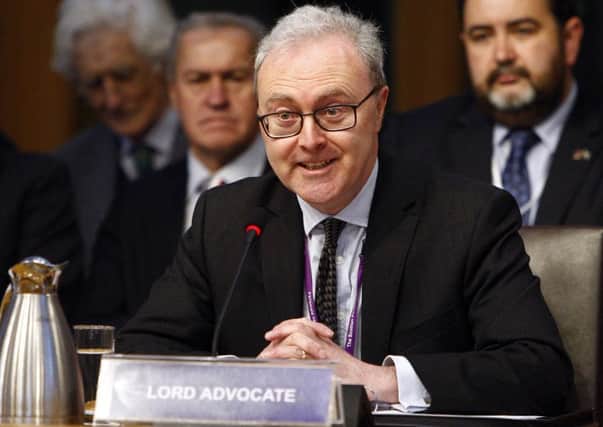 James Wolffe QC, Lord Advocate, appears before the Justice Committee. Picture: Andrew Cowan/Scottish Parliament/PA Wire