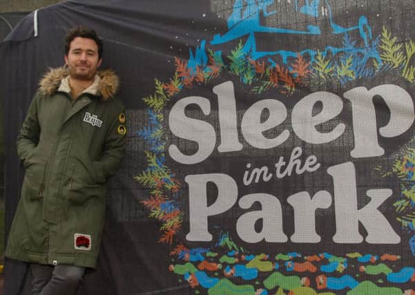Sleep in the Park organiser Josh Littlejohn.