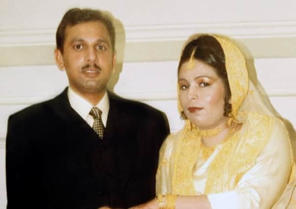 Abdul and Mumtaz Sattar on their wedding day. Picture: Garry F McHarg