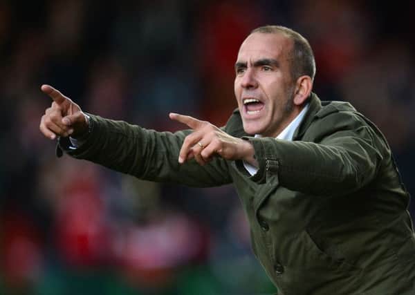 Paolo Di Canio shouts instructions from the touchline during his time as Swindon Town boss. Picture: Getty Images