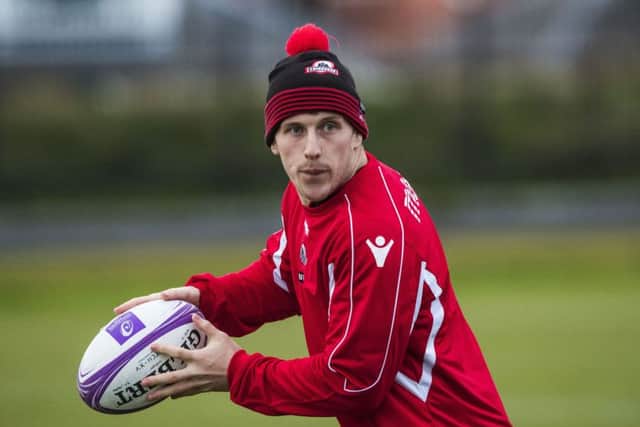 Edinburgh's Mark Bennett during a training session. Picture: Gary Hutchison/SNS/SRU