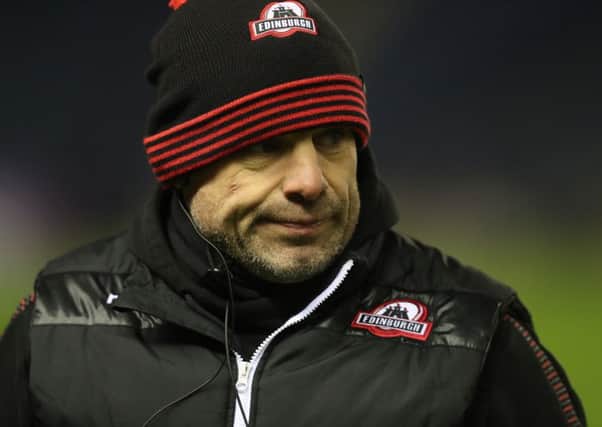 Richard Cockerill has vowed that his improving Edinburgh Rugby side will 'throw everything' at Glasgow Warriors. Picture: Getty Images