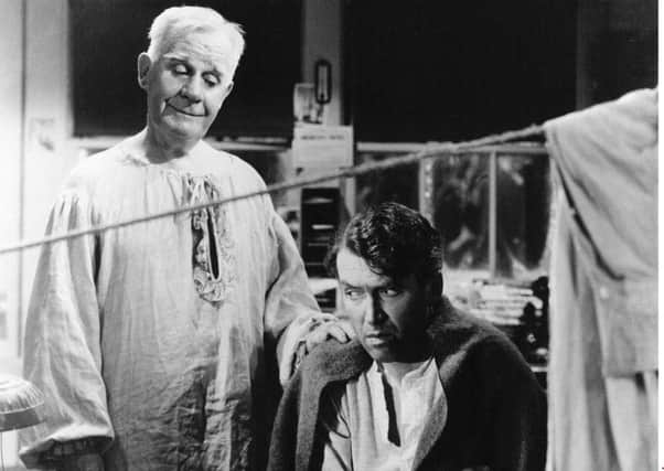 In the film It's a Wonderful Life, James Stewart's character is saved by an angel. Picture: RKO/Kobal/REX/Shutterstock