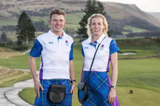 Athletes modelling the new uniform. Picture: Alistair Devine