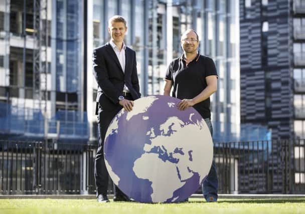 Gareth Williams (left) of Skyscanner and Nigel Eccles of FanDuel. Picture: Robert Perry