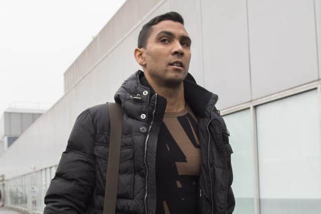 Marvin Compper arrives in Scotland ahead of his proposed move to Celtic. Picture: SNS Group