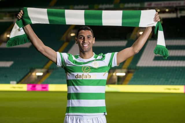 Celtic's new No 33 Marvin Compper is unveiled at Parkhead. Picture: SNS Group