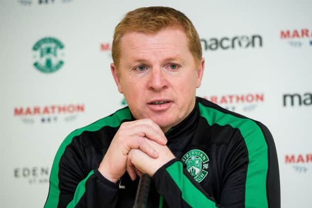Too harsh: Hibs boss Neil Lennon. Picture: SNS Group