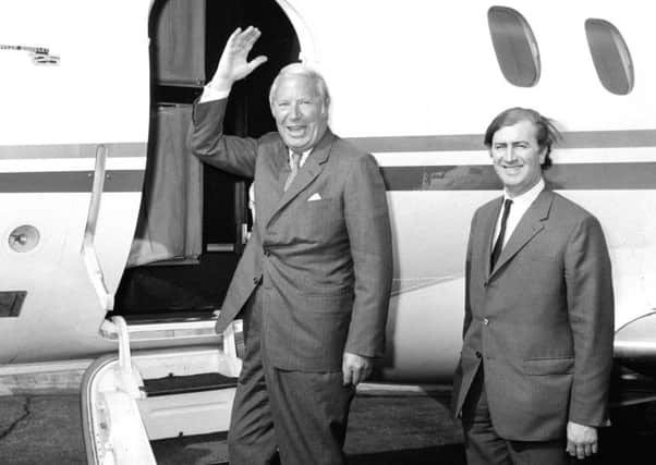 Edward Heath leaves for summit talks on Common Market entry with the French President Georges Pompidou in Paris. Picture: PA
