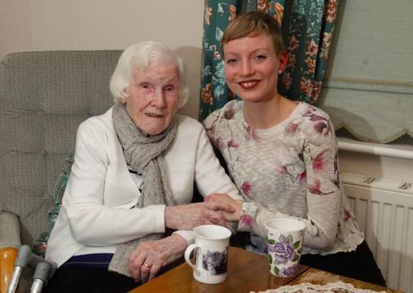 Isabella Burns (left) with Corinna Bremer of Meal Makers. Picture: TSPL