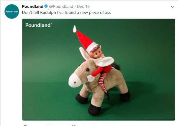 One of the Poundland tweets. Picture: Twitter